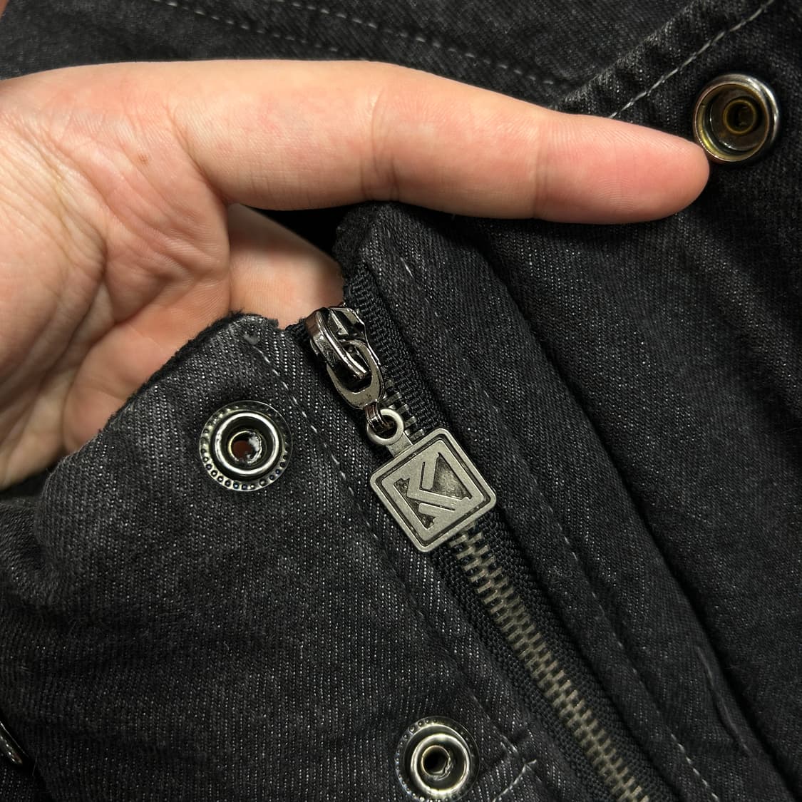 칼카니 올드스쿨 덕다운 데님 패딩(XL) 상품이미지8