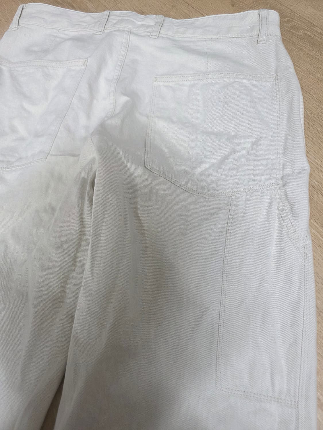 유니클로 카펜터 데님 팬츠 크림진 M 상품이미지7