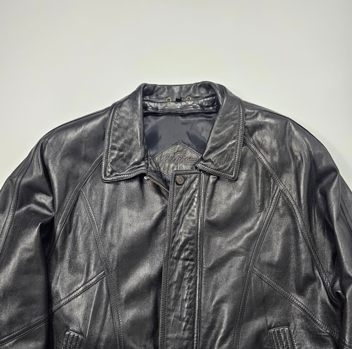 빈티지 양가죽 봄버 자켓 XL 상품이미지4