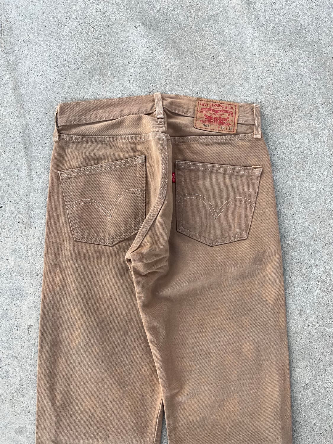 빈티지 리바이스 501 데님 팬츠 브라운 상품이미지6