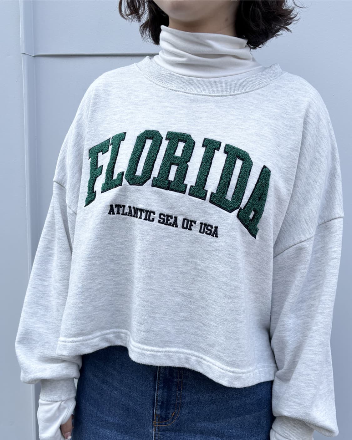 일본빈티지 INGNI 크롭 맨투맨 상품이미지1