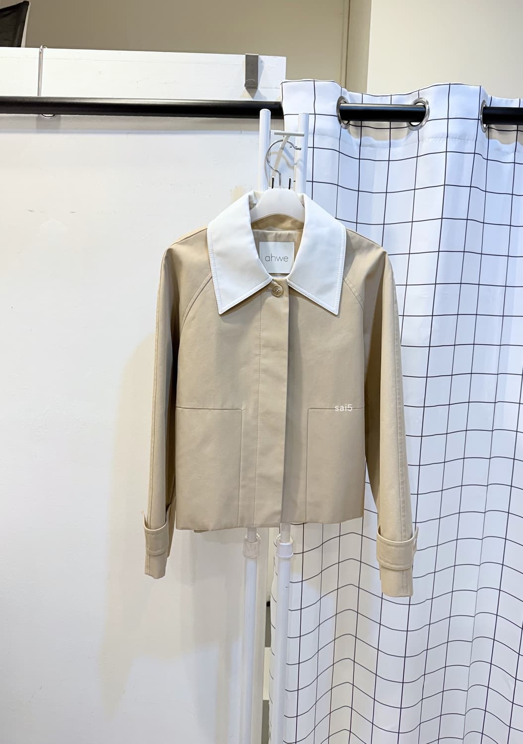 아위 레더카라 자켓 상품이미지1