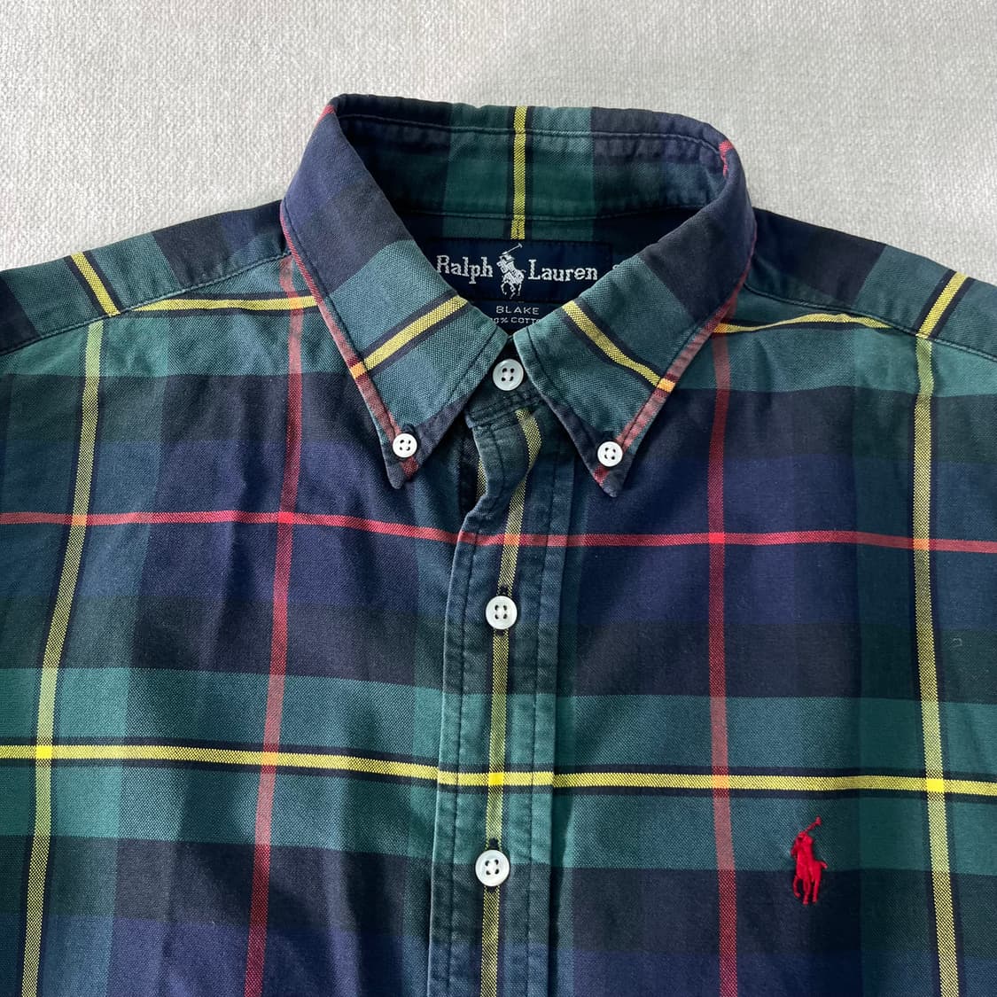 100 폴로랄프로렌 빈티지 체크 코튼 셔츠 상품이미지2