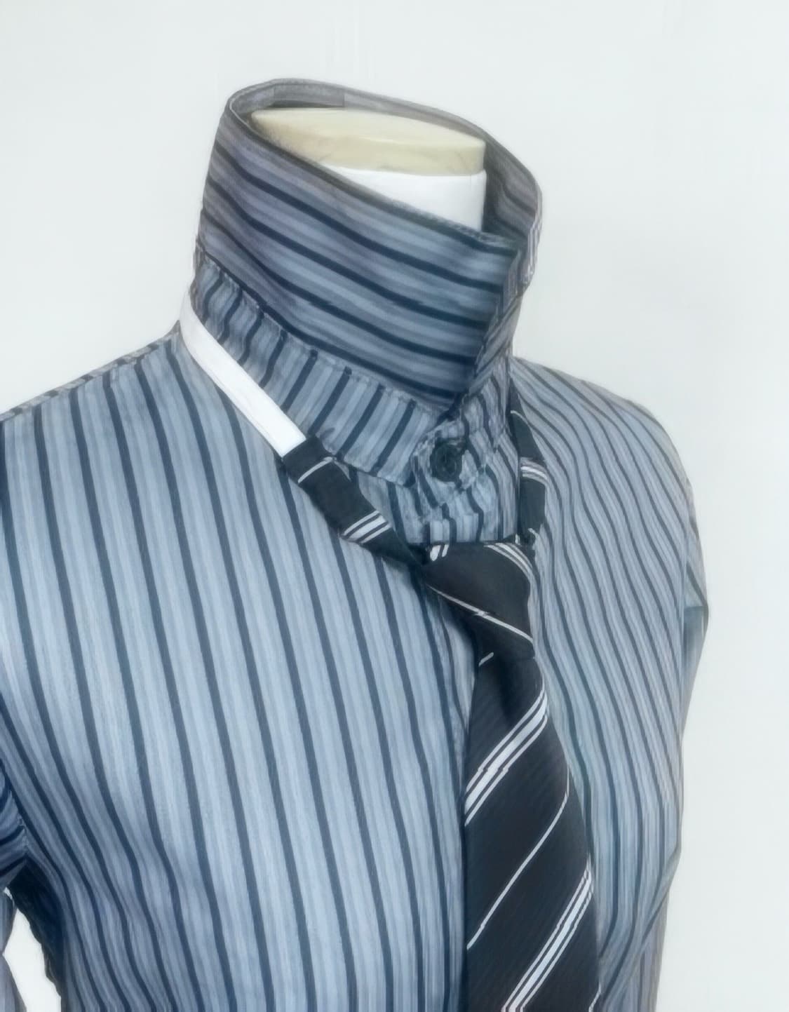 blue slim stripe shirt 상품이미지1