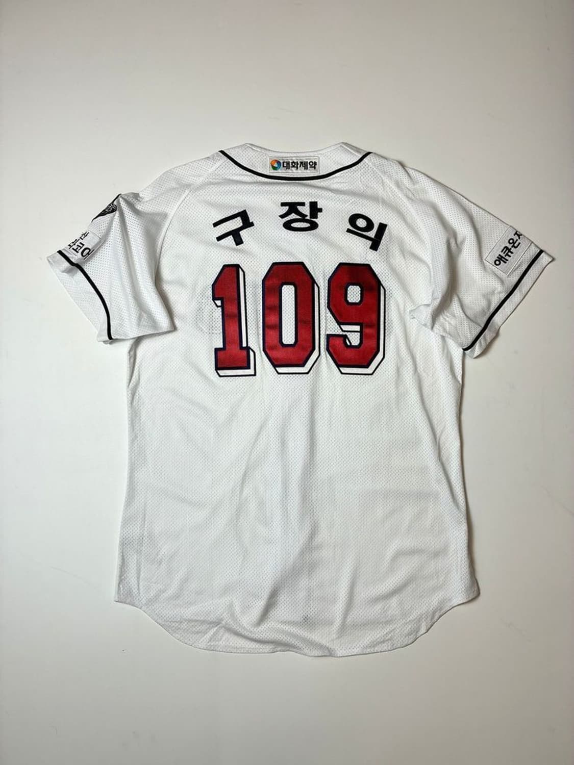 휠라 x 두산베어스 구장의 109 반팔 야구 유니폼 PN8695 상품이미지1