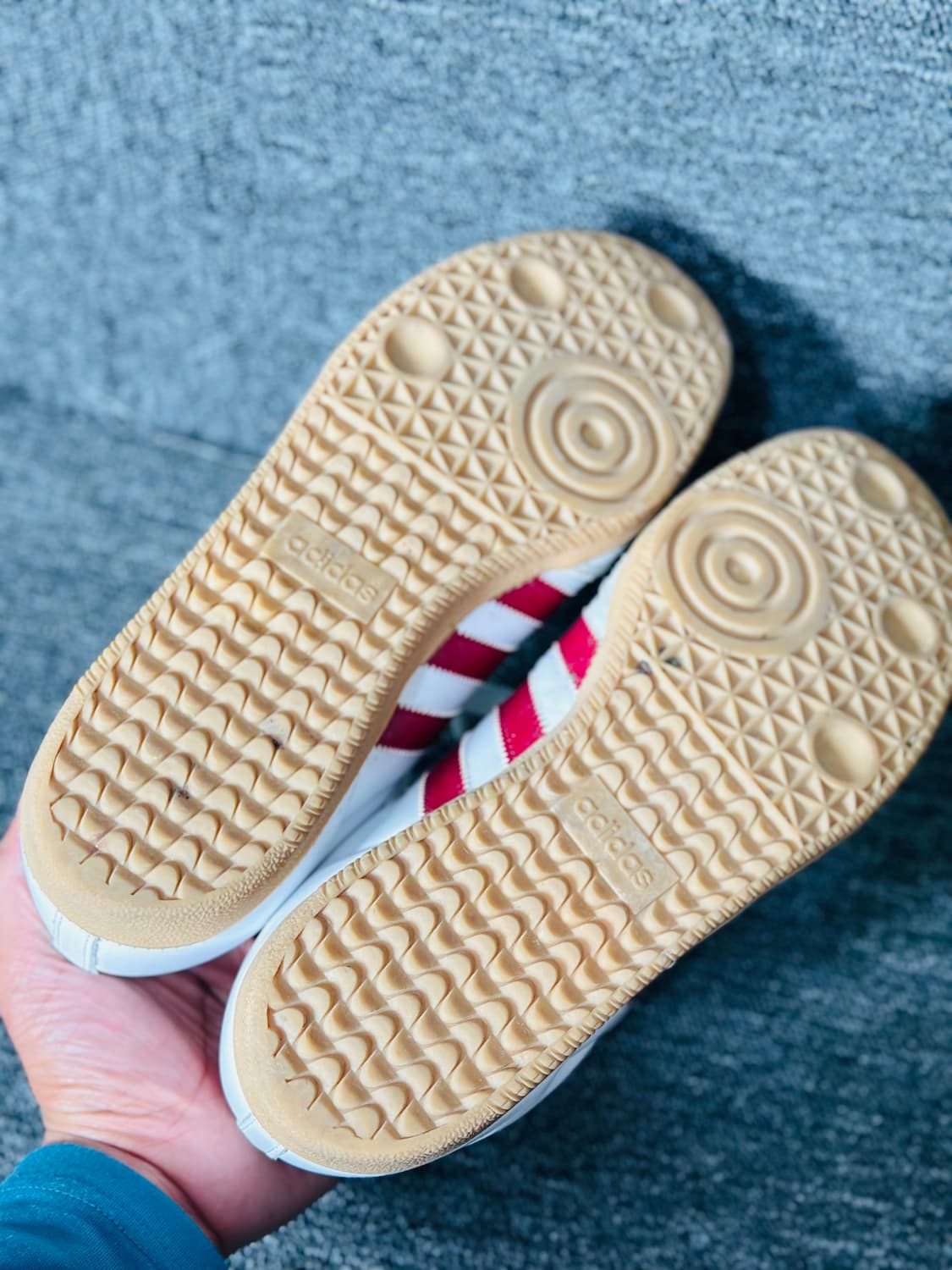 아디다스 삼바 OG 흰/버건디 270 상품이미지4