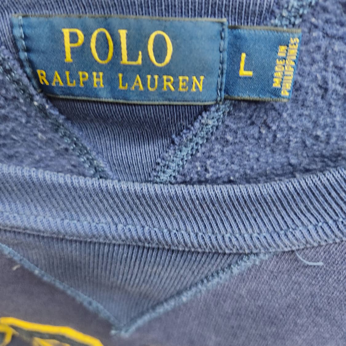 폴로랄프로렌 아치 빅로고 패치 맨투맨 L(XL) 상품이미지5