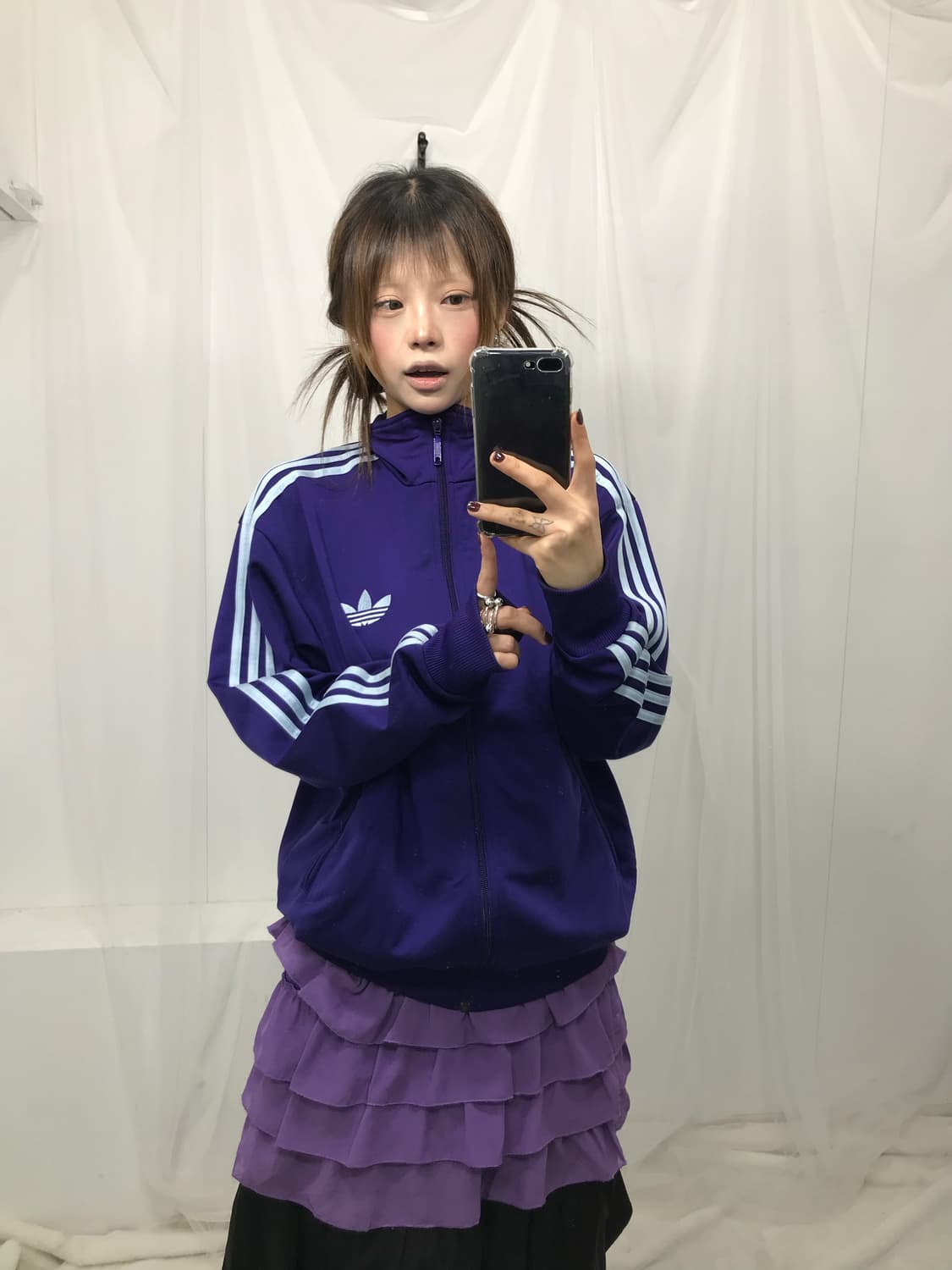 아디다스 보라색 져지 상품이미지1