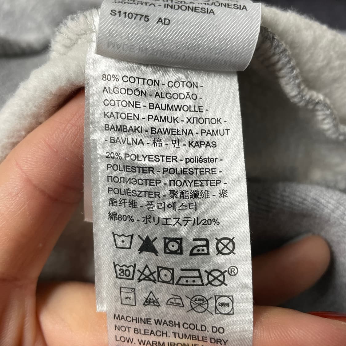 LEVI'S 리바이스 빈티지 그레이 기모 롱슬리브 스웨트셔츠 A00412 상품이미지9