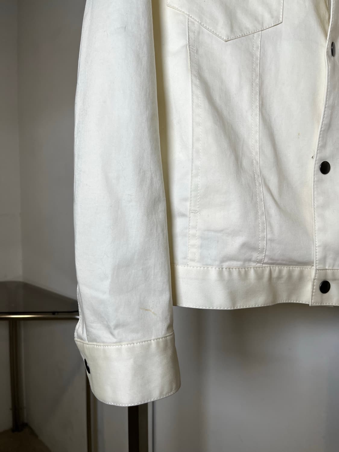 White Pocket Trucker Jacket 상품이미지6