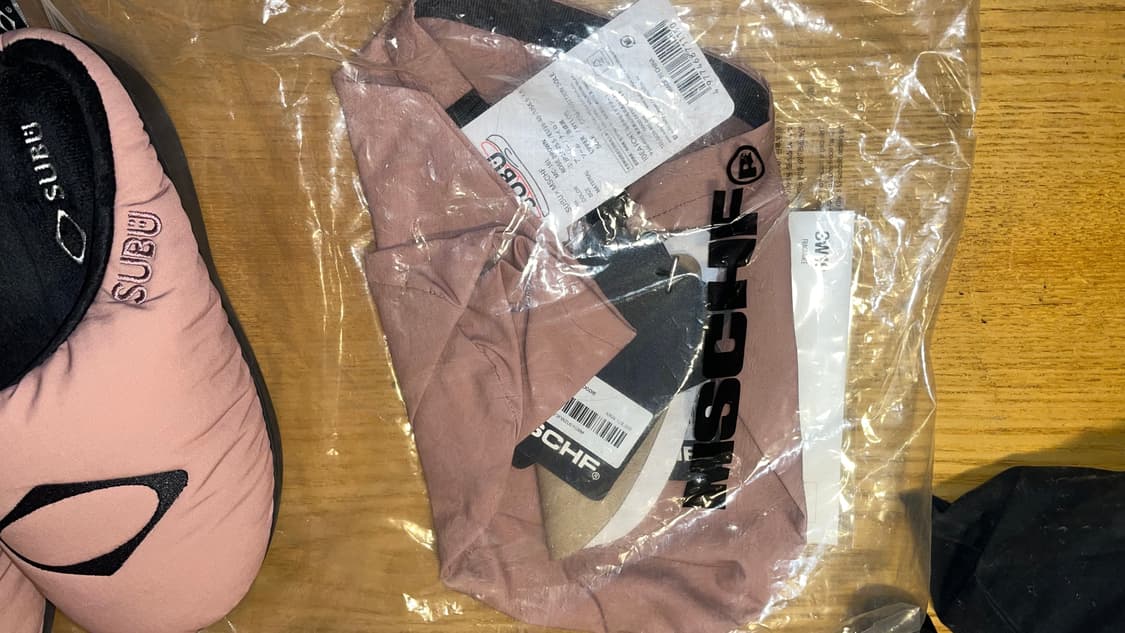 미스치프 x 스부 푸퍼 슬리퍼 로즈 브라운 상품이미지4