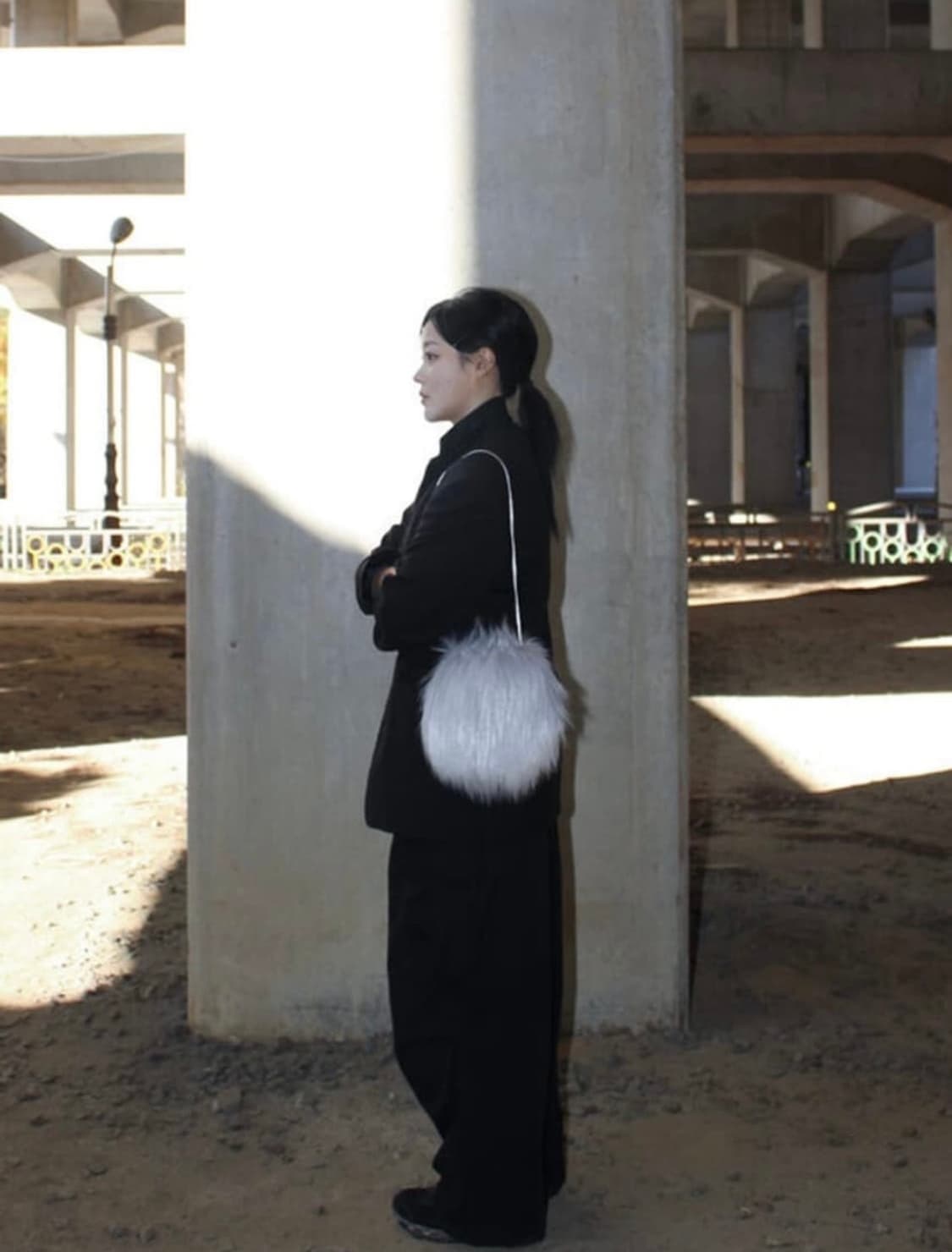 카나리 미니 퍼 백 실버 (kanari) 상품이미지2