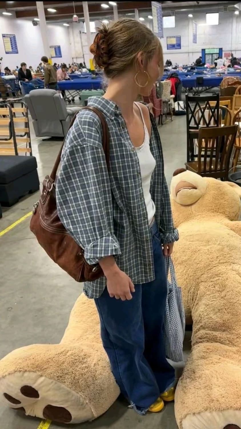  POLO 폴로 랄프로렌 그린 체크 셔츠 M (100) 상품이미지7