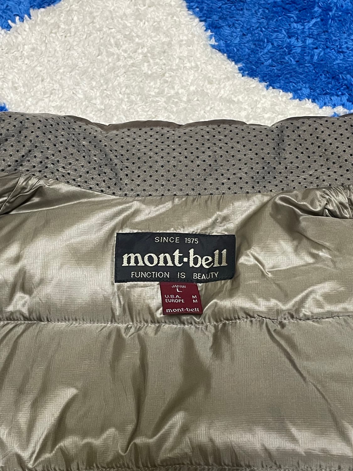 몽벨 Montbell 브라운 경량 패딩 L 상품이미지3