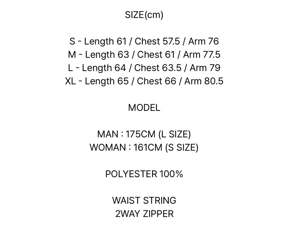 노매뉴얼 플리스 후리스 - 블랙 XL 상품이미지10