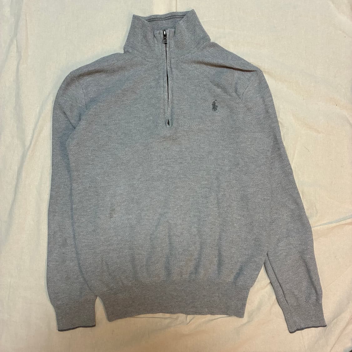 신형 폴로 하프집업 니트 그레이 S 상품이미지3