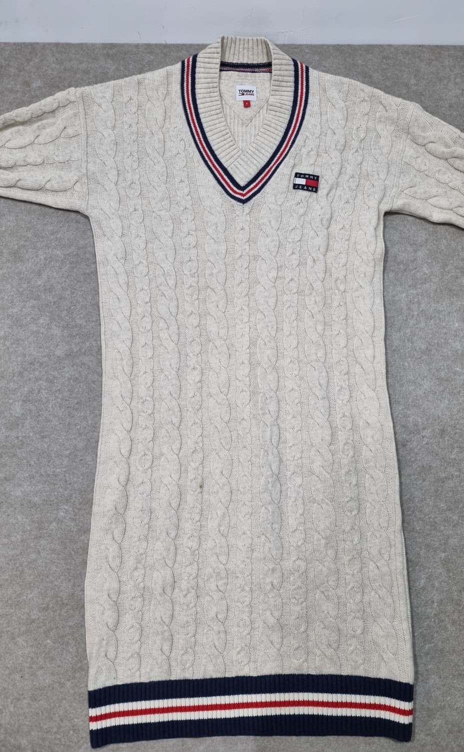 여성 S 타미진스 케이블 울 스웨터 원피스 상품이미지8