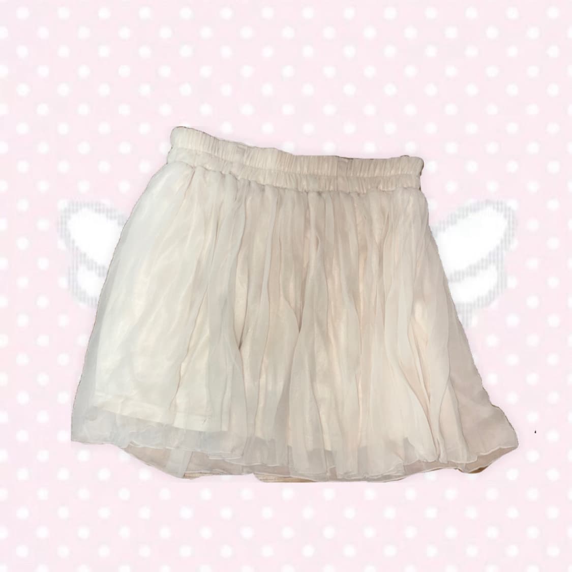 모리걸 데일리 화이트아이보리 숏스커트 상품이미지1