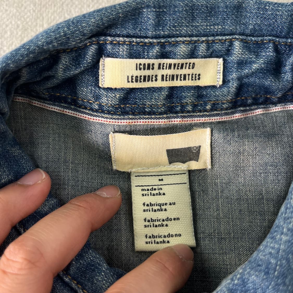 W 95 리바이스 레드루프 웨스턴 데님 셔츠 상품이미지3