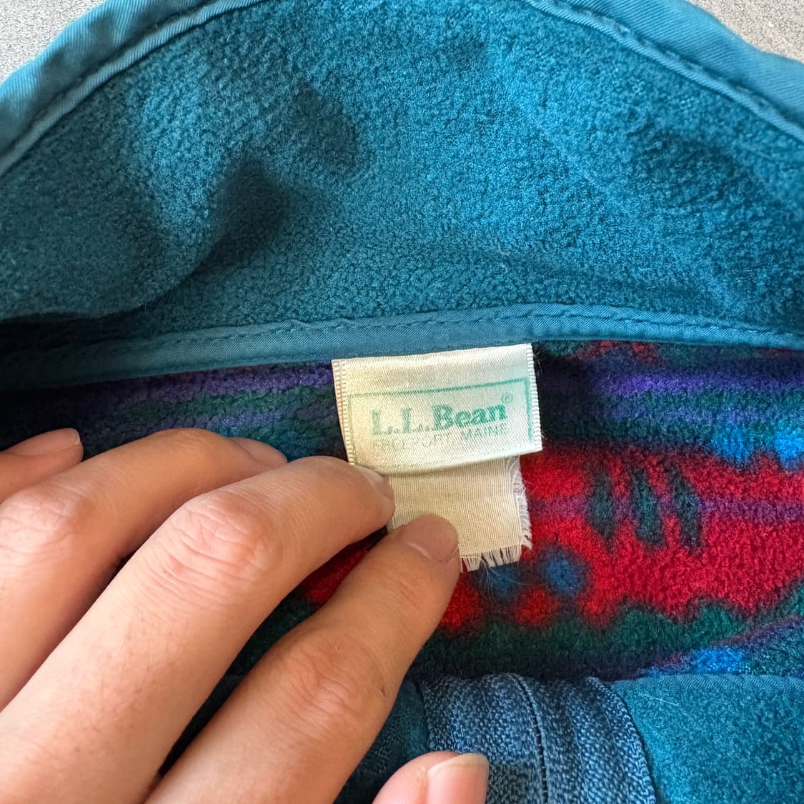 90s L.L.bean 90년대 생산 엘엘빈 아즈텍 플리스 신칠라 상품이미지6
