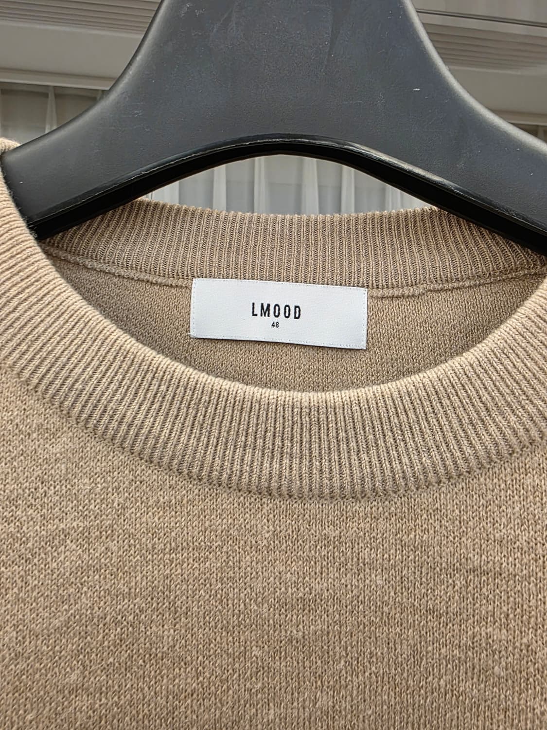 엘무드 / 화란 세미오버 니트 모카 베이지 / 48 상품이미지2