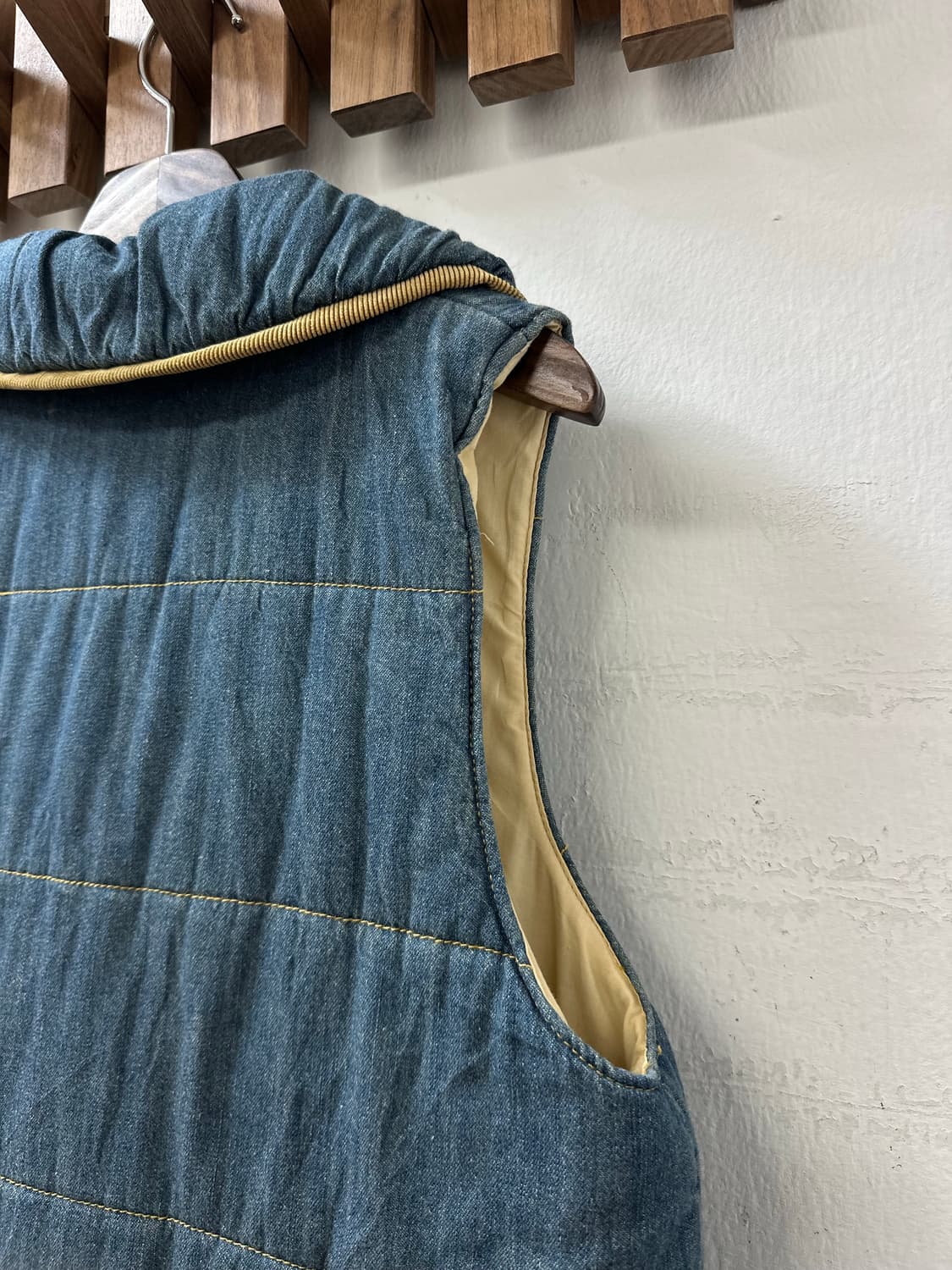 일본빈티지 토글 버튼 데님 베스트  상품이미지5