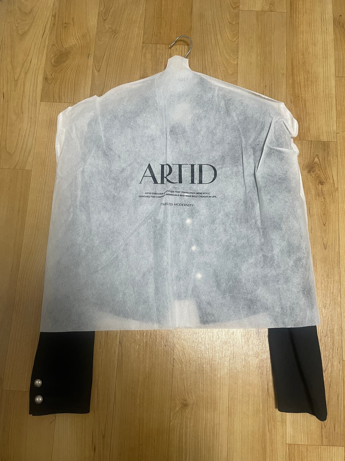 아티드 버튼 포인트 트위드 카라 자켓 다크네이비 새상품  상품이미지7