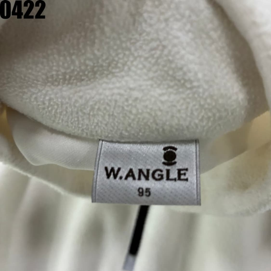 와이드앵글 화이트 하프넥 기모 맨투맨 티셔츠 m 상품이미지2