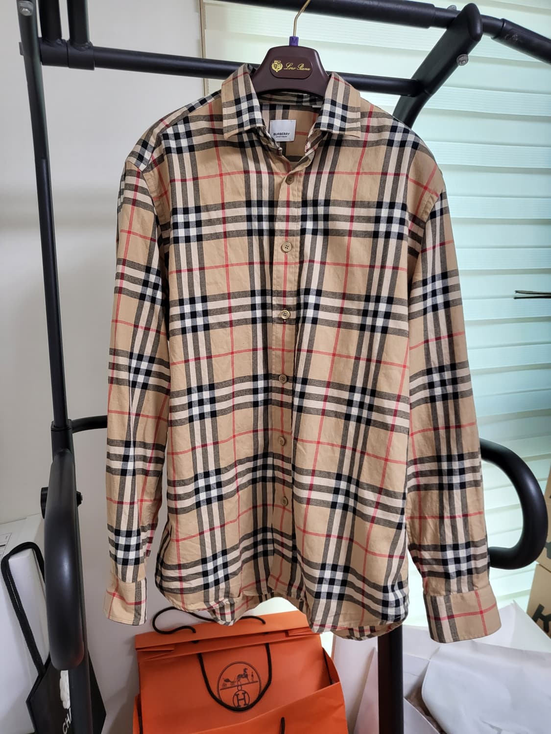 버버리 신형 노바체크 셔츠 L 상품이미지1