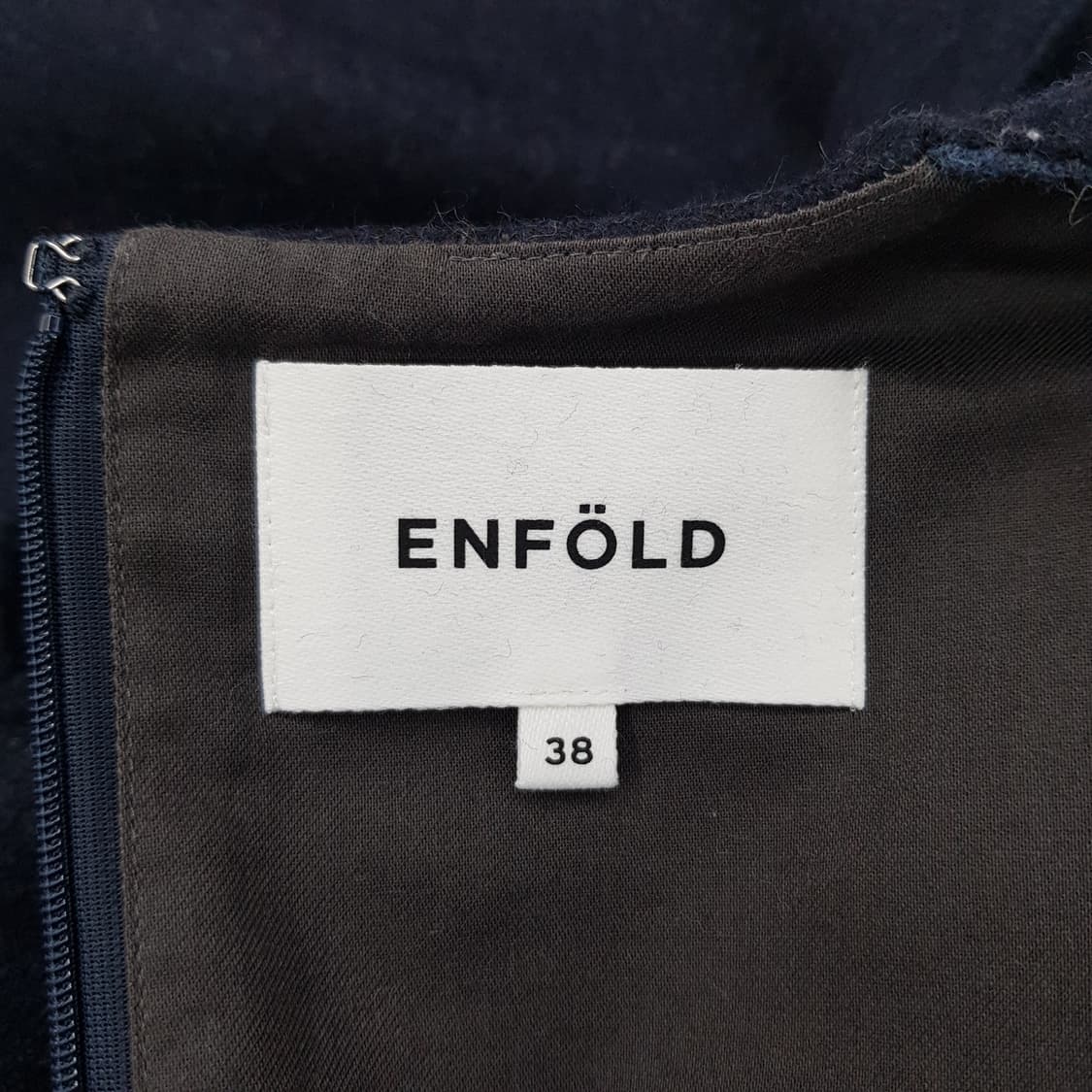 엔폴드 ENFOLD 울 블렌드 네이비 레이어드 디자인 베스트 38사이즈 상품이미지7