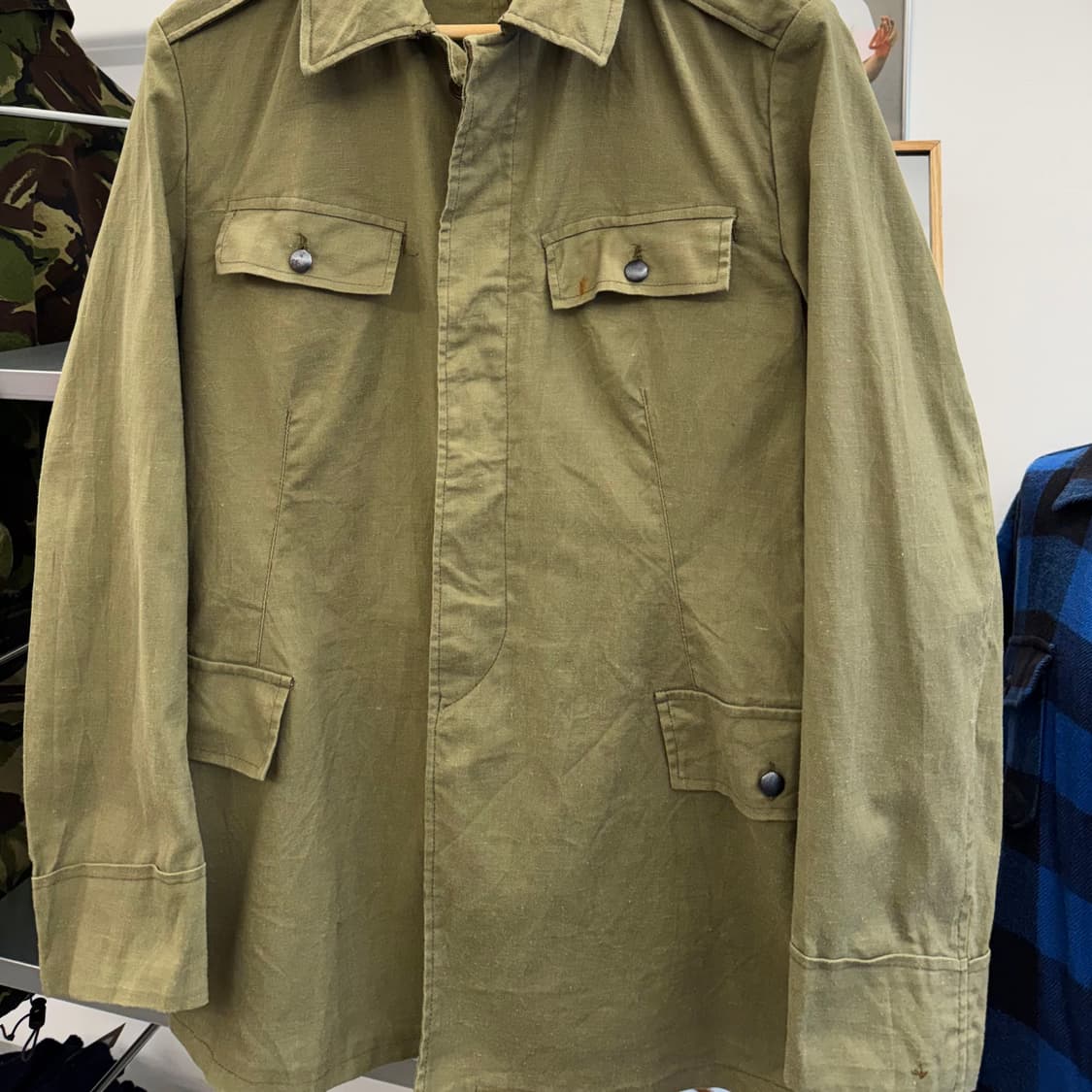 80s 빈티지 이탈리아군 필드 자켓 (M)   상품이미지3