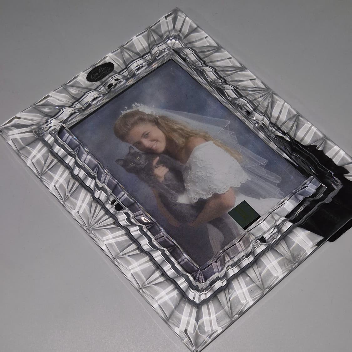 90s 호야 오스트리아 리드 크리스탈 물결 액자 상품이미지10