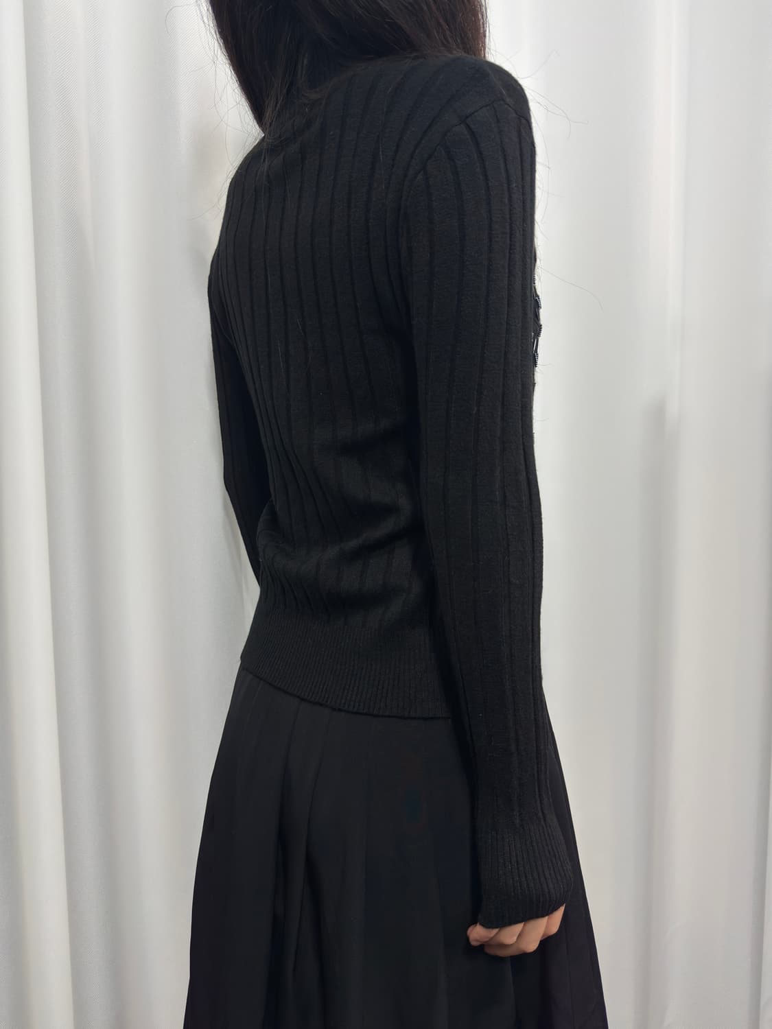 athena design knit twoway zipup 상품이미지4
