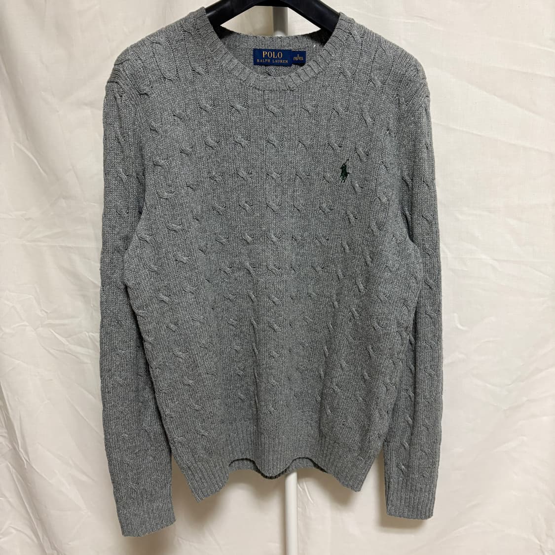 폴로 랄프로렌 실크 케이블 니트 / 그레이, S 상품이미지1