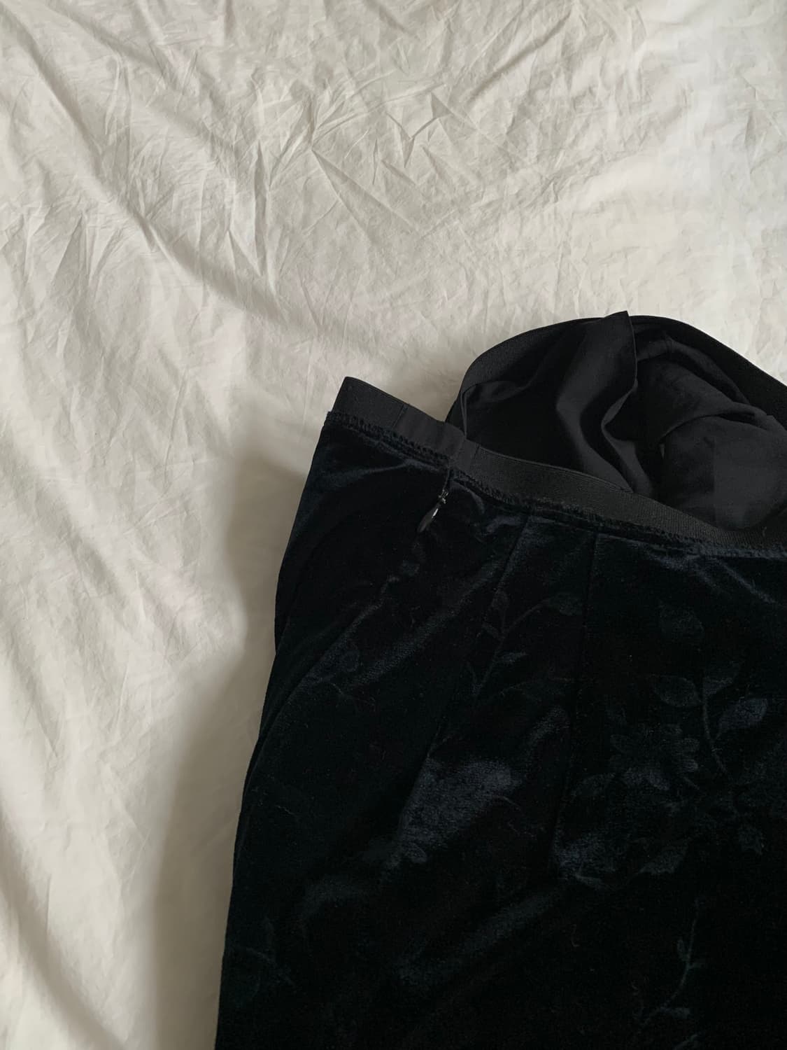 플라워 벨벳 스커트 상품이미지6