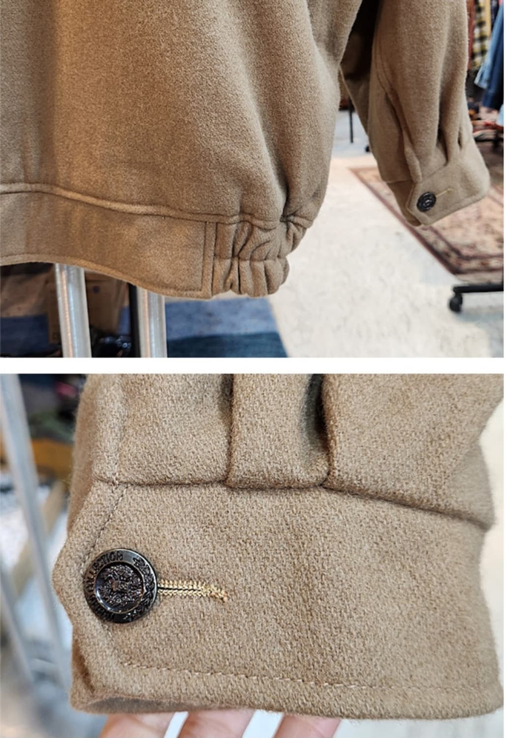 QUATORZE 콰토즈 도톰한 G9 베이지 빈티지 자켓 상품이미지8