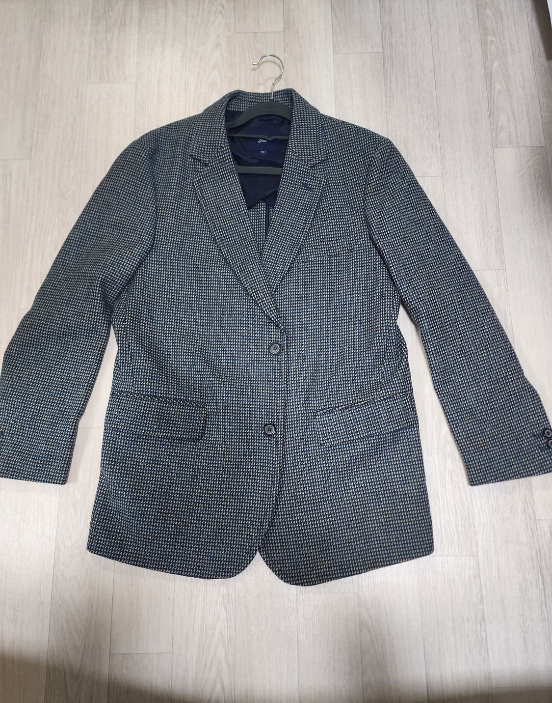 YALE X BROWN OC 하운즈투스 체크 블레이저 자켓 블루 상품이미지1