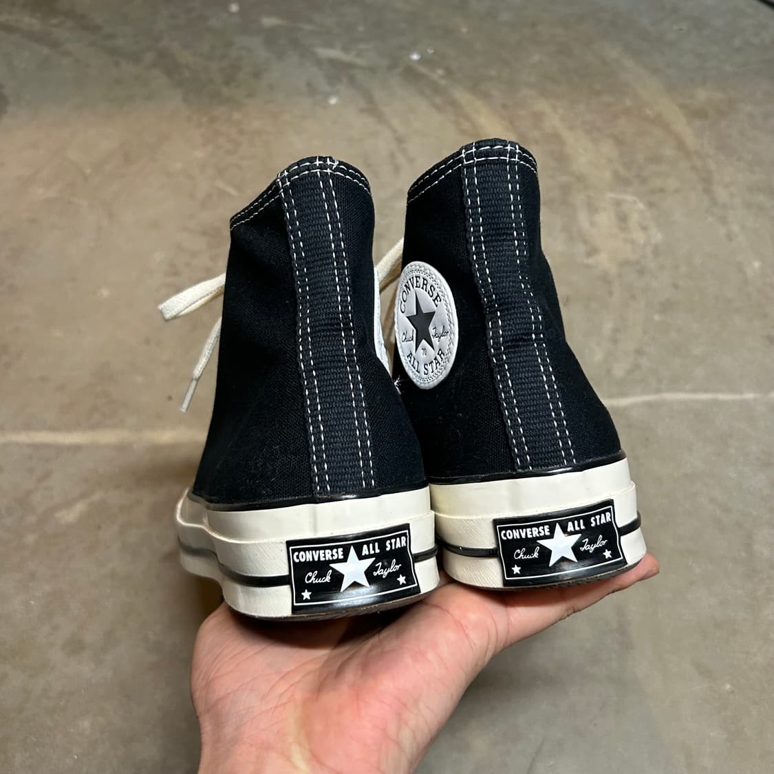 255) 컨버스 척테일러 척 70 블랙 신발 스니커즈 새상품급 상품이미지7