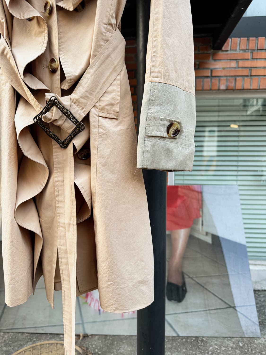 Chloe – Ruffle Detail Trench Coat 상품이미지5