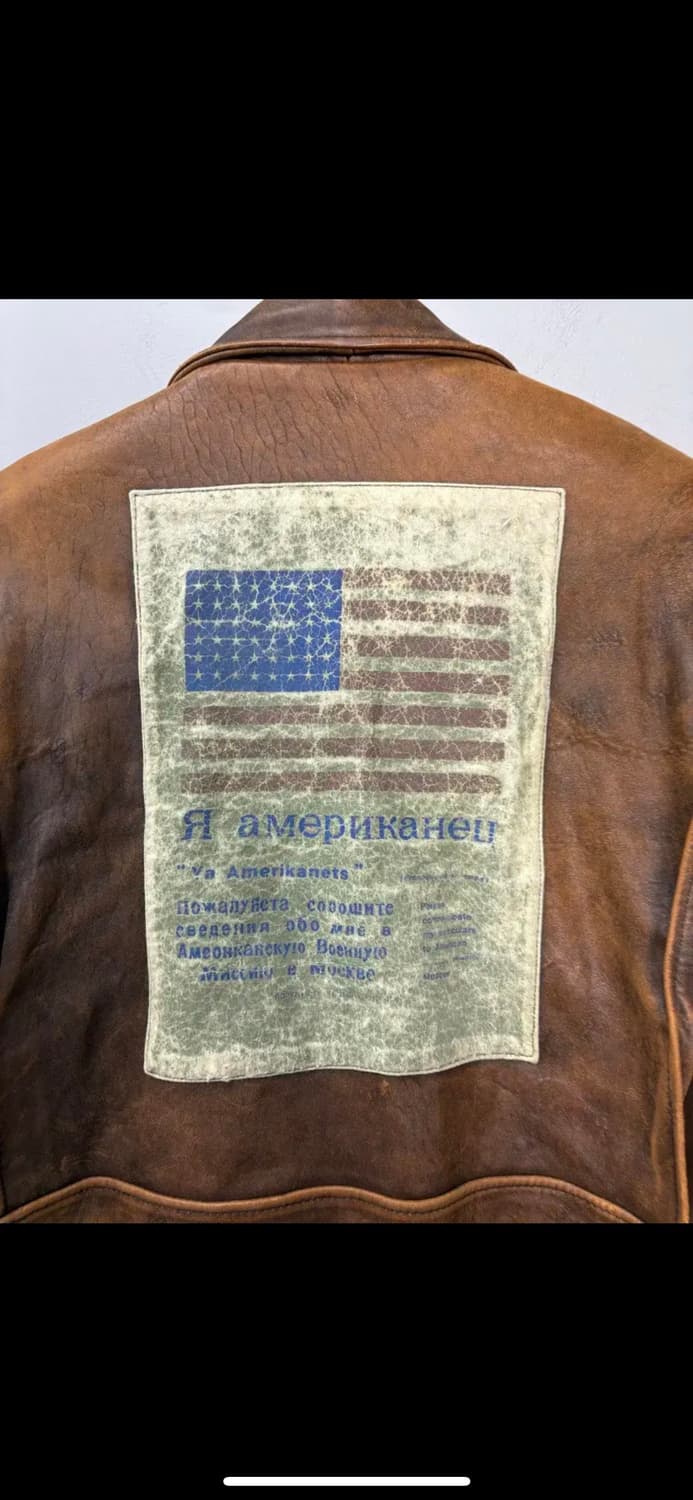 아비렉스 패치 디테일 가죽자켓 H1593 상품이미지6