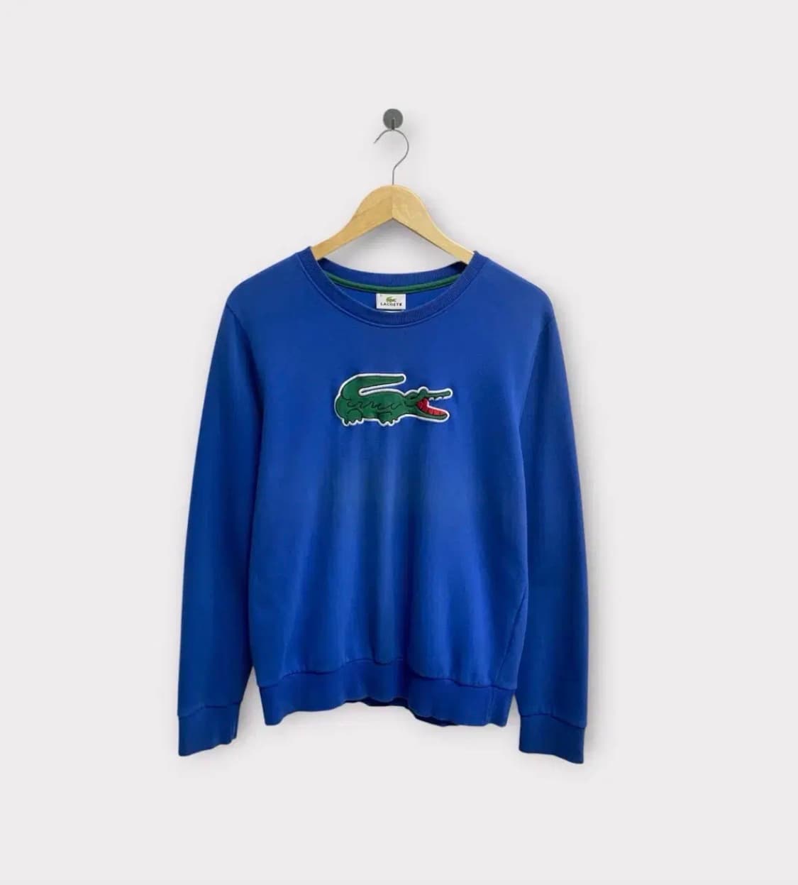 라코스테 빅로고 블루 스웻셔츠 S 상품이미지1