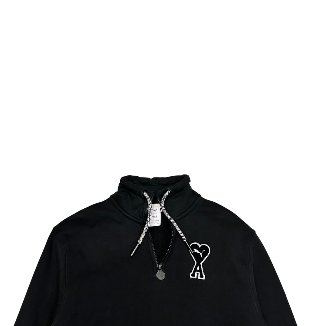 아미x푸마 블랙 하프집업 맨투맨 상품이미지2