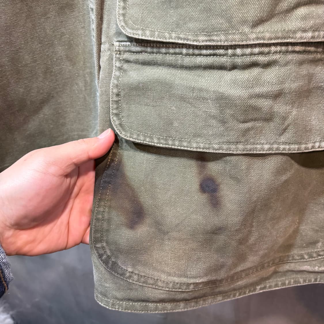 [L] POLO 폴로 랄프로렌 모스그린 빈티지 헌팅 자켓 상품이미지2