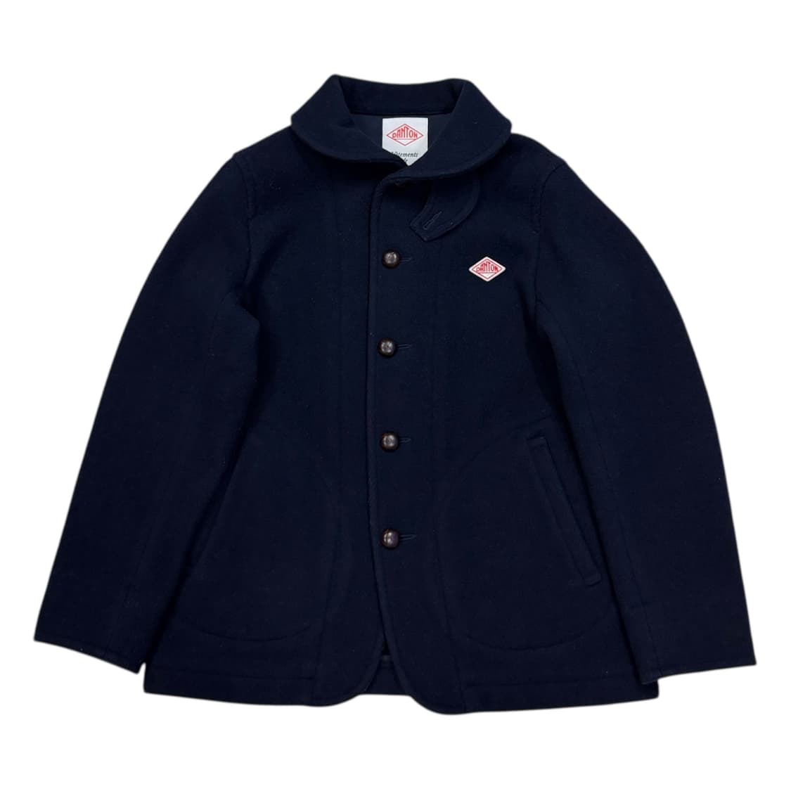 단톤 울 숏코트 자켓 네이비 38 상품이미지2