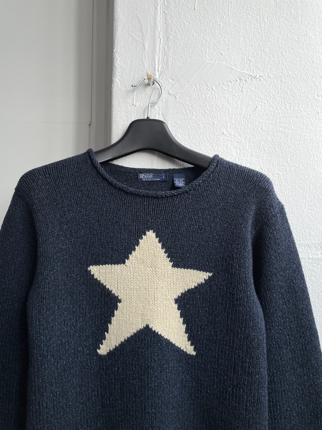 90s 폴로 랄프로렌 스타 핸드 니트  상품이미지4