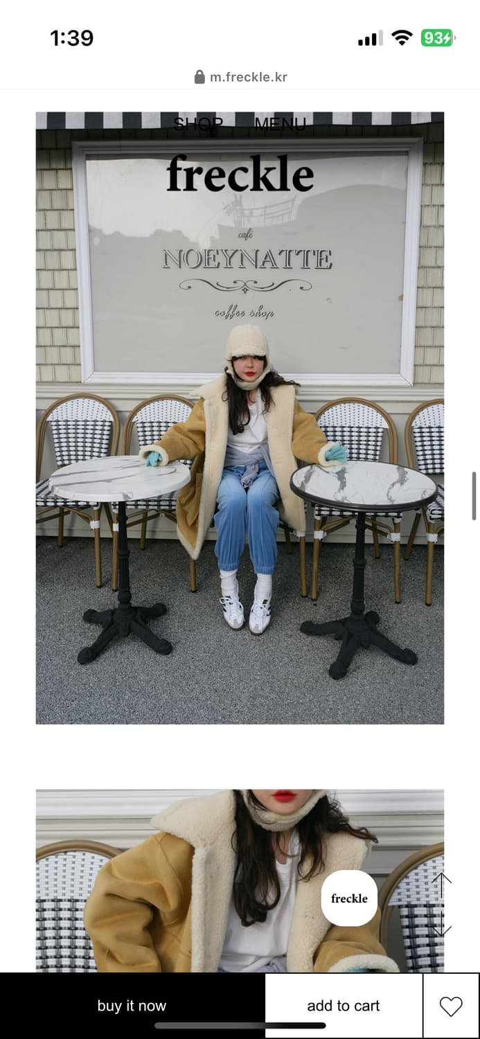 버터 리버시블 쉬어링 하프 코트 + 구매 시 코디 된 바라클라바 무료! 상품이미지5