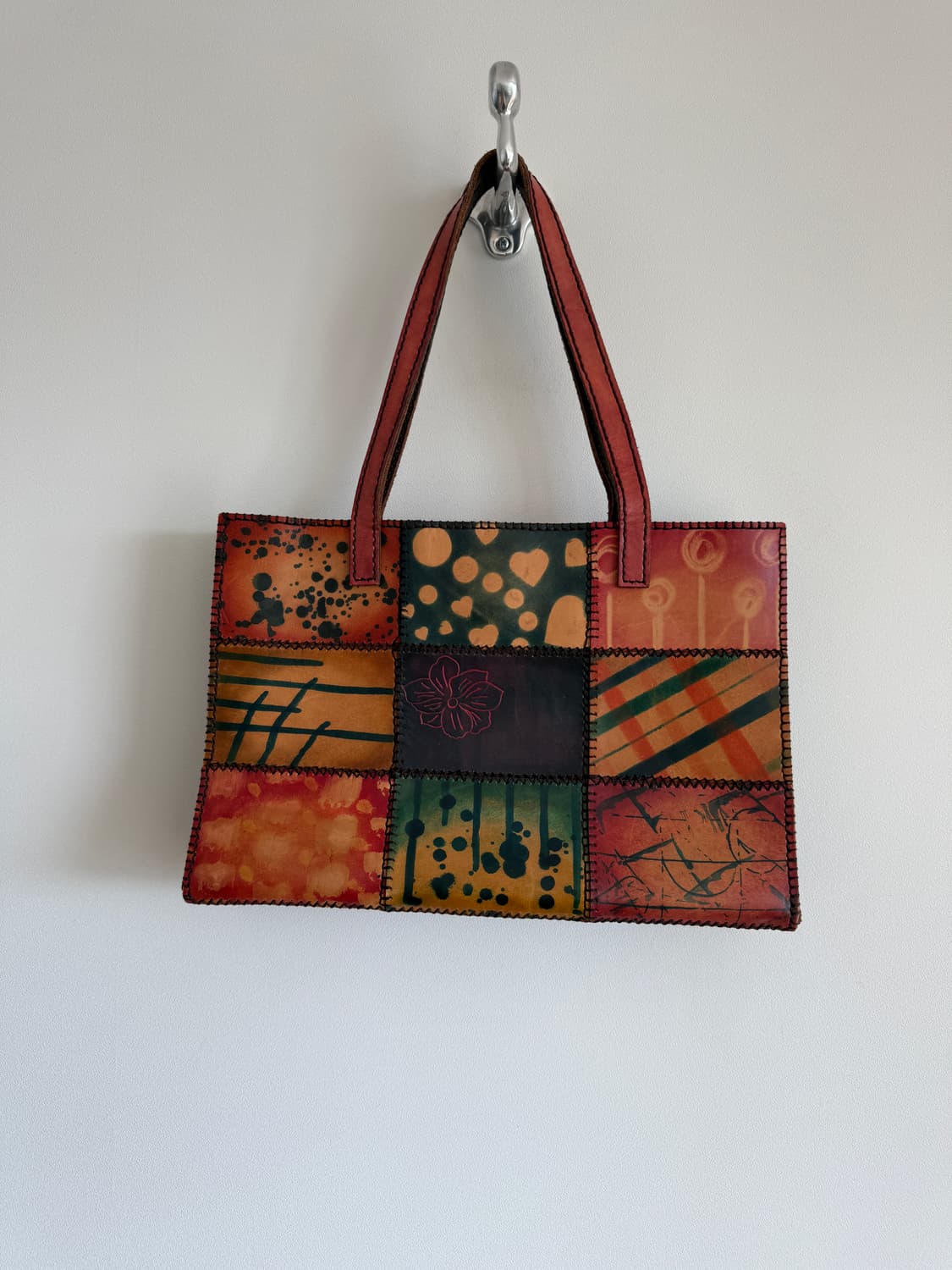 Pre owend 패치워크 레더 숄더백 상품이미지6