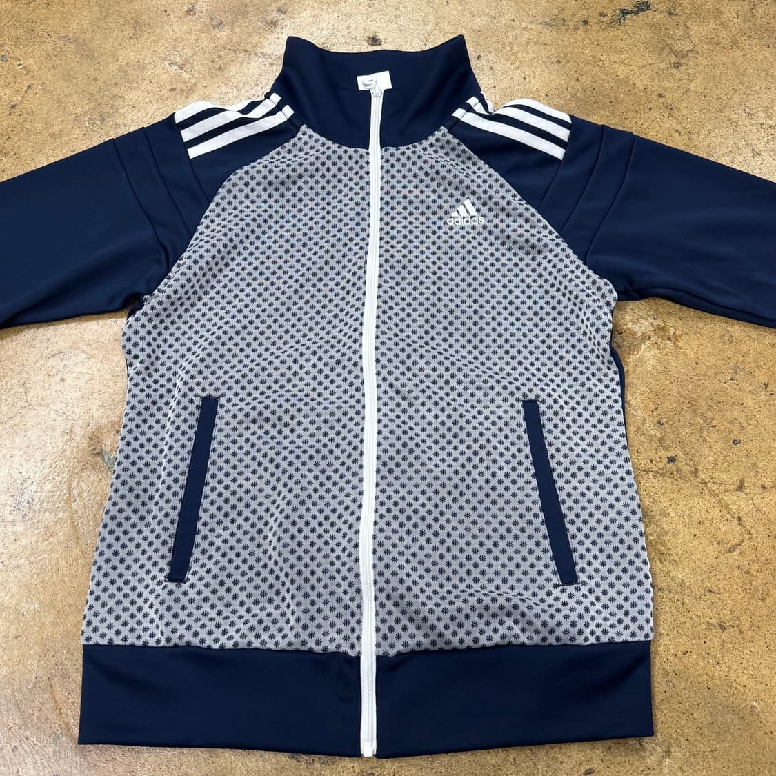 아디다스 스포티 도트 네이비 져지 트랙탑 상품이미지3