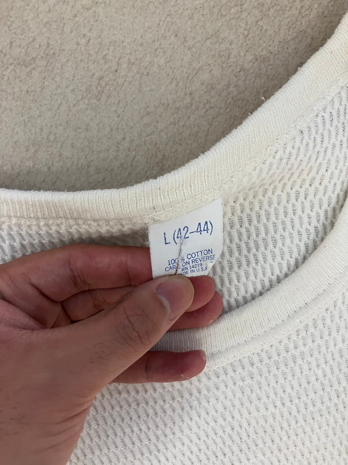 80s thermal long sleeve (made in USA) 상품이미지5