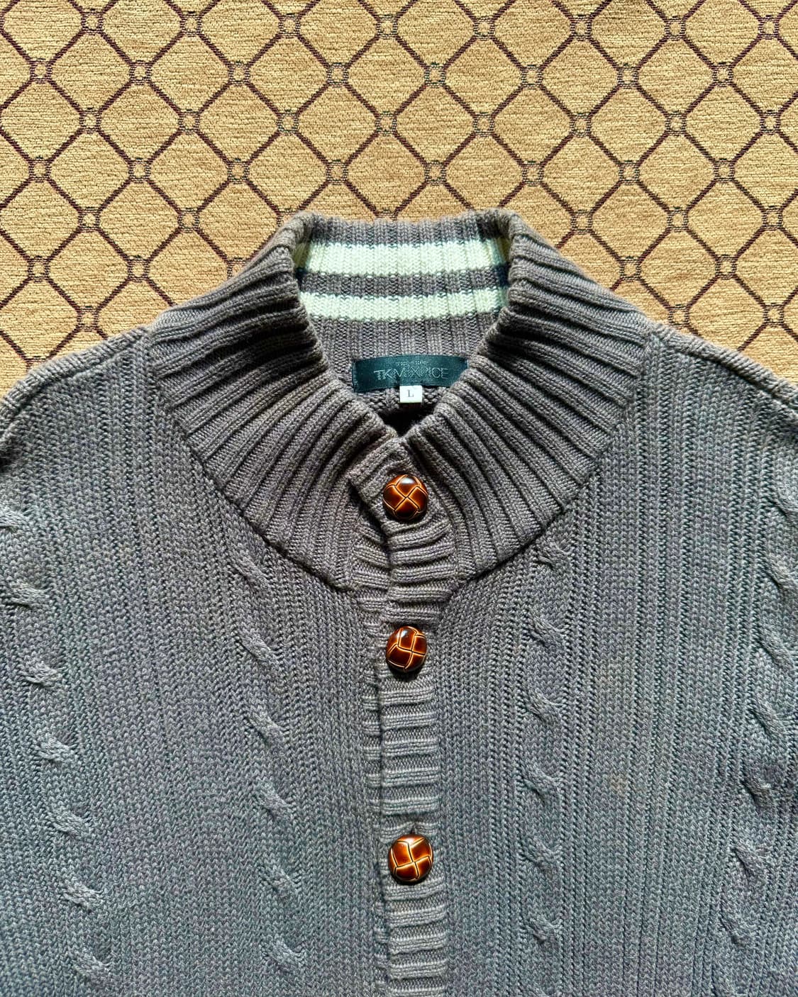 그레이 니트 가디건 상품이미지1